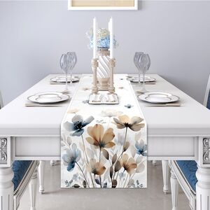 Watercolor Fabric Table Runner